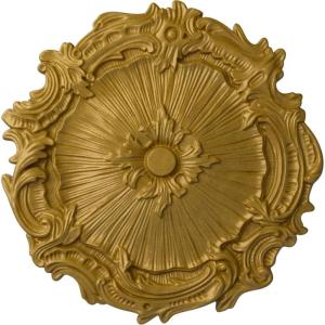 image16 34OD x 1 38P Plymouth Ceiling Medallion Fits Canopies up to 1 58Pharaohs Gold Metallic Series
