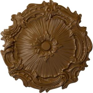 image16 34OD x 1 38P Plymouth Ceiling Medallion Fits Canopies up to 1 58Smokey Topaz Flat Finish