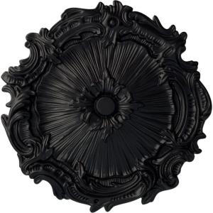 image16 34OD x 1 38P Plymouth Ceiling Medallion Fits Canopies up to 1 58Steel Gray Metallic Series