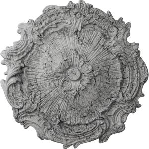 image16 34OD x 1 38P Plymouth Ceiling Medallion Fits Canopies up to 1 58Ultra Pure White Crackle Flat Finish