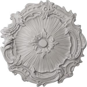 image16 34OD x 1 38P Plymouth Ceiling Medallion Fits Canopies up to 1 58Ultra Pure White Flat Finish