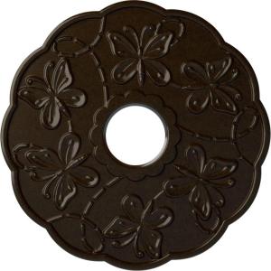 image17 78OD x 3 78ID x 1P Terrones Butterfly Ceiling Medallion Fits Canopies up to 3 78HandPainted Bronze
