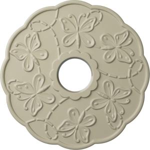 image17 78OD x 3 78ID x 1P Terrones Butterfly Ceiling Medallion Fits Canopies up to 3 78HandPainted Clear Yellow