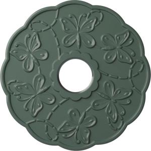 image17 78OD x 3 78ID x 1P Terrones Butterfly Ceiling Medallion Fits Canopies up to 3 78HandPainted Cloud Burst