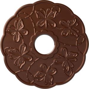image17 78OD x 3 78ID x 1P Terrones Butterfly Ceiling Medallion Fits Canopies up to 3 78HandPainted Copper Penny