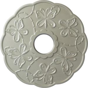 image17 78OD x 3 78ID x 1P Terrones Butterfly Ceiling Medallion Fits Canopies up to 3 78HandPainted Flash Copper