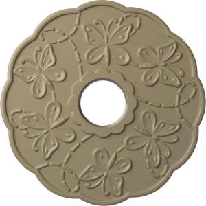 image17 78OD x 3 78ID x 1P Terrones Butterfly Ceiling Medallion Fits Canopies up to 3 78HandPainted Gobi Desert