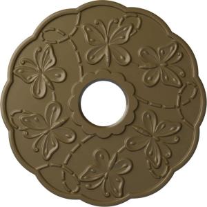 image17 78OD x 3 78ID x 1P Terrones Butterfly Ceiling Medallion Fits Canopies up to 3 78HandPainted Mississippi Mud