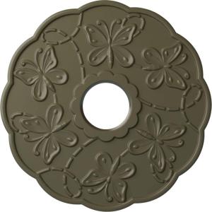 image17 78OD x 3 78ID x 1P Terrones Butterfly Ceiling Medallion Fits Canopies up to 3 78HandPainted Painted Turtle