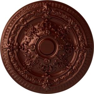 image26OD x 3P Vincent Ceiling Medallion Fits Canopies up to 6HandPainted Antique Copper