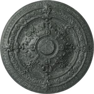 image26OD x 3P Vincent Ceiling Medallion Fits Canopies up to 6HandPainted Athenian Green Crackle