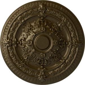 image26OD x 3P Vincent Ceiling Medallion Fits Canopies up to 6HandPainted Brass