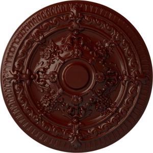 image26OD x 3P Vincent Ceiling Medallion Fits Canopies up to 6HandPainted Brushed Mahogany