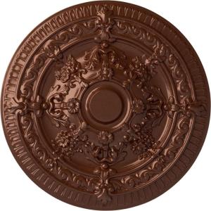 image26OD x 3P Vincent Ceiling Medallion Fits Canopies up to 6HandPainted Copper Penny
