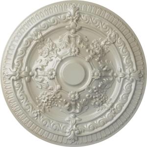 image26OD x 3P Vincent Ceiling Medallion Fits Canopies up to 6HandPainted Flash Blue