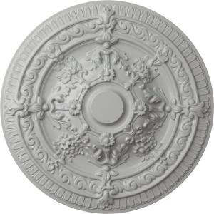 image26OD x 3P Vincent Ceiling Medallion Fits Canopies up to 6HandPainted Frost