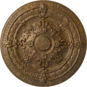 image26OD x 3P Vincent Ceiling Medallion Fits Canopies up to 6HandPainted Rubbed Bronze