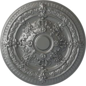 image26OD x 3P Vincent Ceiling Medallion Fits Canopies up to 6HandPainted Silver