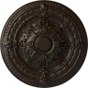 image26OD x 3P Vincent Ceiling Medallion Fits Canopies up to 6HandPainted Stone Hearth