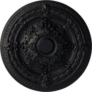 image26OD x 3P Vincent Ceiling Medallion Fits Canopies up to 6Handpainted Steel Gray
