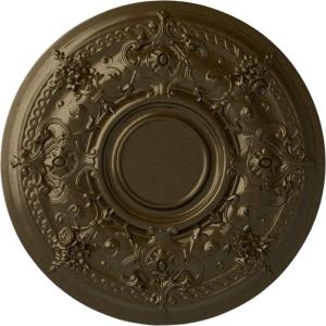 image29 14OD x 2P Darnay Ceiling Medallion Fits Canopies up to 7 14HandPainted Brass