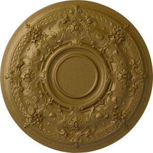 image29 14OD x 2P Darnay Ceiling Medallion Fits Canopies up to 7 14HandPainted Gold