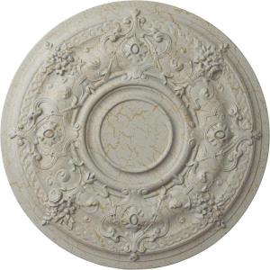 image29 14OD x 2P Darnay Ceiling Medallion Fits Canopies up to 7 14HandPainted Pot of Cream Crackle