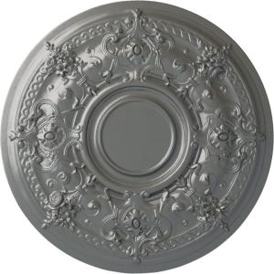 image29 14OD x 2P Darnay Ceiling Medallion Fits Canopies up to 7 14HandPainted Silver