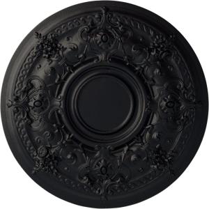 image29 14OD x 2P Darnay Ceiling Medallion Fits Canopies up to 7 14HandPainted Steel Gray
