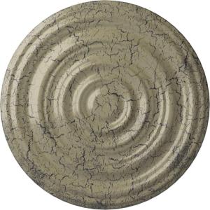 image29 18OD x 1 12P Carton Smooth Ceiling Medallion Fits Canopies up to 9 18Castle Stone Crackle Flat Finish