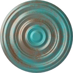 image29 18OD x 1 12P Carton Smooth Ceiling Medallion Fits Canopies up to 9 18Copper Green Patina Metallic Series
