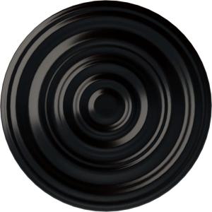 image29 18OD x 1 12P Carton Smooth Ceiling Medallion Fits Canopies up to 9 18Jet Black Flat Finish
