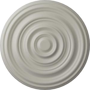 image29 18OD x 1 12P Carton Smooth Ceiling Medallion Fits Canopies up to 9 18Pot of Cream Flat Finish