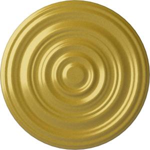 image29 18OD x 1 12P Carton Smooth Ceiling Medallion Fits Canopies up to 9 18Rich Gold Metallic Series