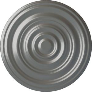 image29 18OD x 1 12P Carton Smooth Ceiling Medallion Fits Canopies up to 9 18Silver Metallic Series