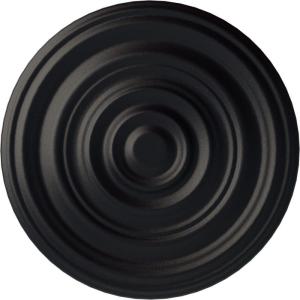image29 18OD x 1 12P Carton Smooth Ceiling Medallion Fits Canopies up to 9 18Steel Gray Metallic Series