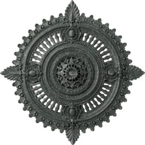image29 18OD x 1 14ID x 4P Haylynn Ceiling Medallion Fits Canopies up to 1 14HandPainted Athenian Green Crackle