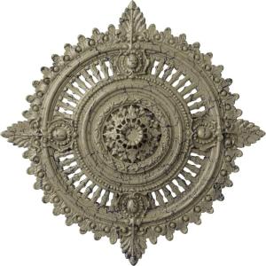 image29 18OD x 1 14ID x 4P Haylynn Ceiling Medallion Fits Canopies up to 1 14HandPainted Castle Stone Crackle