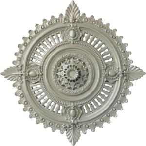 image29 18OD x 1 14ID x 4P Haylynn Ceiling Medallion Fits Canopies up to 1 14HandPainted Flash Copper