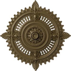 image29 18OD x 1 14ID x 4P Haylynn Ceiling Medallion Fits Canopies up to 1 14HandPainted Mississippi Mud