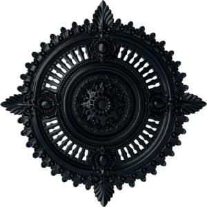 image29 18OD x 1 14ID x 4P Haylynn Ceiling Medallion Fits Canopies up to 1 14HandPainted Night Shade