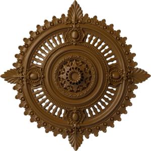 image29 18OD x 1 14ID x 4P Haylynn Ceiling Medallion Fits Canopies up to 1 14HandPainted Smokey Topaz