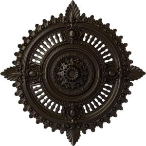 image29 18OD x 1 14ID x 4P Haylynn Ceiling Medallion Fits Canopies up to 1 14HandPainted Stone Hearth