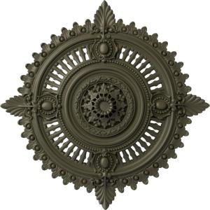 image29 18OD x 1 14ID x 4P Haylynn Ceiling Medallion Fits Canopies up to 1 14HandPainted Witch Hazel