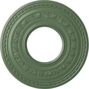 image29 38OD x 11 58ID x 1 18P Anthony Ceiling Medallion Fits Canopies up to 11 58Athenian Green Flat Finish
