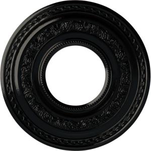 image29 38OD x 11 58ID x 1 18P Anthony Ceiling Medallion Fits Canopies up to 11 58Black Pearl Metallic Series