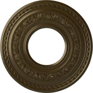 image29 38OD x 11 58ID x 1 18P Anthony Ceiling Medallion Fits Canopies up to 11 58Brass Metallic Series