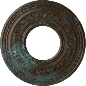 image29 38OD x 11 58ID x 1 18P Anthony Ceiling Medallion Fits Canopies up to 11 58Bronze Blue Patina Metallic Series