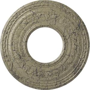 image29 38OD x 11 58ID x 1 18P Anthony Ceiling Medallion Fits Canopies up to 11 58Castle Stone Crackle Flat Finish