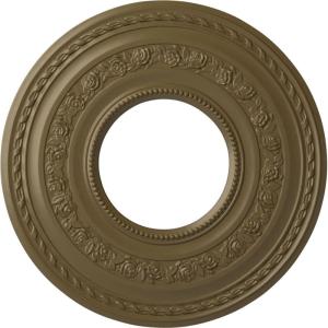 image29 38OD x 11 58ID x 1 18P Anthony Ceiling Medallion Fits Canopies up to 11 58Mississippi Mud Flat Finish